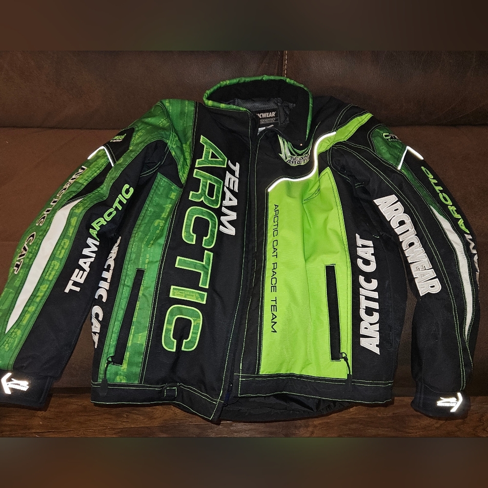 Team Arctic Cat snowmobile jacket coat large tall New without tags never worn